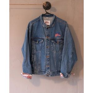 Vintage Planet Hollywood NYC Bomber Jean Jacket